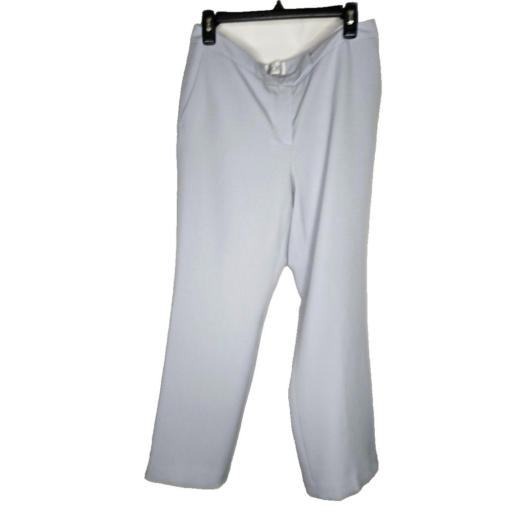 Le Suit Petite 8P Blue Dress Pants Straight Leg Officecore Minimalist Preppy